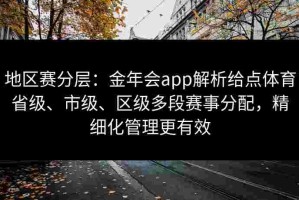 地区赛分层：金年会app解析给点体育省级、市级、区级多段赛事分配，精细化管理更有效