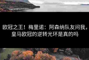 欧冠之王！梅里诺：阿森纳队友问我，皇马欧冠的逆转光环是真的吗