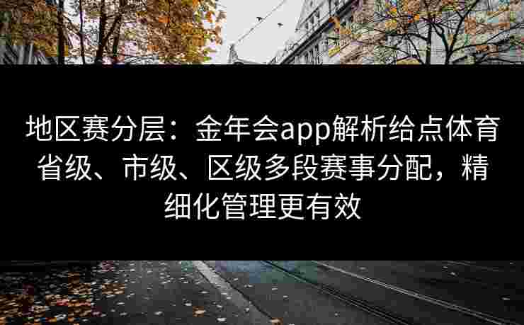 地区赛分层：金年会app解析给点体育省级、市级、区级多段赛事分配，精细化管理更有效